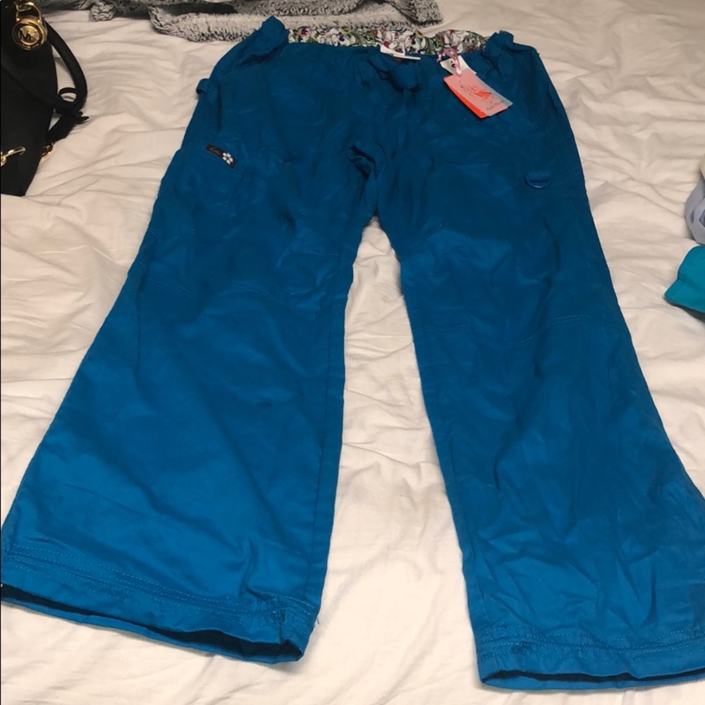 BRAND NEW KOI SCRUB PANTS TURQUOISE BLUE